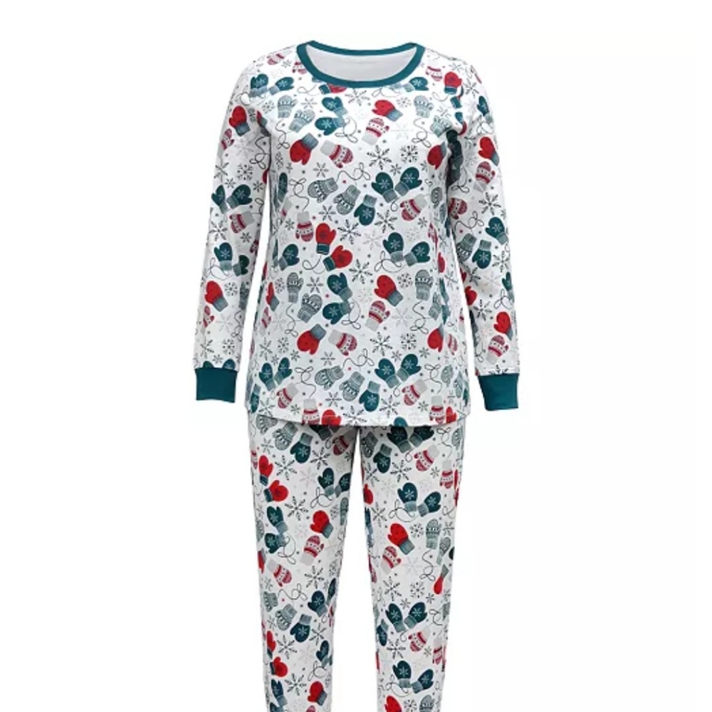 Family Pajamas: Matching Women's Mittens Family Pajama Set